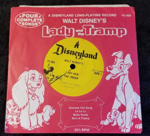 Walt Disney's Lady and the Tramp 33 1/3 record - 1970s Disneyland