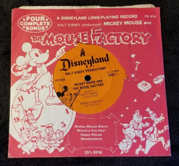 Walt Disney's The Mouse Factory 33 1/3 record - 1970s Disneyland