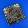 Mid-century Volupte compact with enamel inlay animal design - Image 5