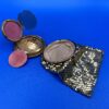 Vintage goldtone mesh compact with attached bag - Image 5