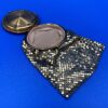 Vintage goldtone mesh compact with attached bag - Image 2