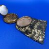 Vintage goldtone mesh compact with attached bag - Image 4