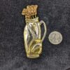 Vintage Handcrafted Golf Bag Brooch | Mixed Metal Copper, Gold & Silver Tone Pin – Unique Gift for Golf Lovers | A Hole-in-One Find! - Image 8