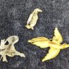 Vintage Pin Collection | Choice of Bird Trio or Angelic Gold-Tone Pins | Whimsical & Collectible Sets! - Image 3