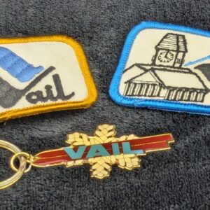 Two Vintage Vail Patches 1970s and a Vail Keychain