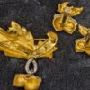 Vintage Avon Acorn & Oak Leaf Brooch and Clip-on Earrings - Image 2