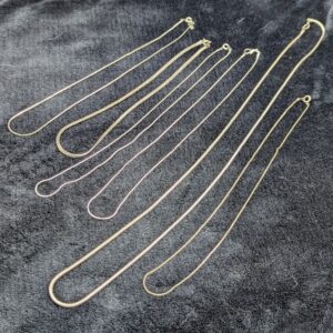 Assorted Silver Tone Chains/Necklaces, Various Length 15" - 28"