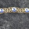 Vintage Holland Souvenir Bracelet | Delft Blue Porcelain & Filigree Metalwork | Dutch Charm Jewelry - Image 2