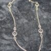 Vintage Sarah Coventry Silver-Tone Necklace | 37-Inch Chain with Black Faceted Beads | Elegant Retro Jewelry - Image 2