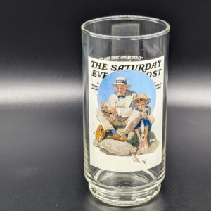 Vintage Norman Rockwell Arby's Collector Glasses "Catching the Big One"
