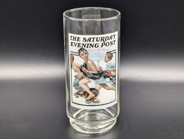 Vintage Norman Rockwell Arby's Collector Glasses "No Swimming"