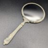 Vintage Plastic Hand Mirror with Floral Scene - Image 3