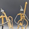 Vintage Laurids Lonborg Jazz Trio Metal Sculpture Candle Holders - Mid Century Modern Décor - Image 3