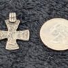 Vintage Byzantine Cross Pendant - Roman Coin Replica Jewelry, Antique-Style Religious Necklace - Image 3