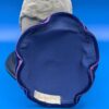 Vintage Saks Fifth Avenue Ladies' Curved Brim Indigo Velvet Skull Cap with Purple Satin Details, Retro 1930s Fashion Hat - Image 4