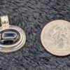 Vintage 925 Silver and Onyx Pendant Necklace | Sterling Silver Charm on 16-Inch Chain | Elegant Silver and Black Onyx Gemstone Jewelry - Image 6