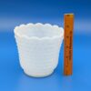 Vintage Fireking Hobnail Vase - White Milky Glass, Collectible Home Decor, Retro Floral Display Bowl, Mid-Century Modern Glassware - Image 2