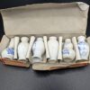 Set of 6 Vintage Chinese Porcelain Miniature Vases - Antique Blue and White Decorative Collectibles - Image 2