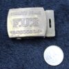 Vintage Quality Jeans F.U.'s Brass Belt Buckle for 1" Cloth or Leather Belt -- Retro Fashion Accessory - Image 3