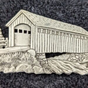 Vintage JJ Jonette Covered Bridge Pin/Brooch