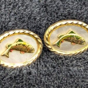 Vintage Anson Fish Cufflinks -- Perfect for Fisherman/Angler
