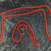 Two Strands of Red Beaded Necklaces, 18" & 36" - Image 2