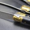 Set of 4 Vintage Laguiole Black and Gold Bee Cheese Spread Knives - Charcuterie Board Essentials - Image 2