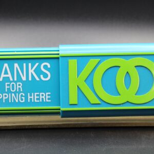 Vintage NOS Kool Cigarettes Store Sign Clock "Thanks for Shopping Here" Advertising Collectible
