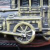Vintage 1975 Miller Studio Train Locomotive Chalkware Wall Plaques - Minor Flaws - Mechanical Decor Set - Image 5