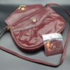 Vintage Etienna Aigner Burgundy Leather Crossbody Purse with Mirror, Women's Designer Bag, Classic Shoulder Bag Accessory - Image 6