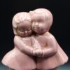 Vintage Pink Cameron Clay Ceramic Pottery Vase - True Love Sweethearts Children Figurine - Image 2