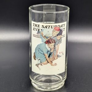 Vintage Norman Rockwell Arby's Collector Glasses "Knuckles Down"