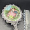Vintage Brush and Comb Set with Lovers Scene - Image 3