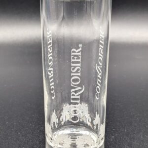 Vintage Courvoisier Cognac 6 inch Tall Etched Highball Cocktail Glass