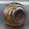 Vintage Beehive Amber Glass Vase, 4.5" Tall - Image 2
