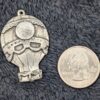 Vintage 1974 Metzke Pewter Hot Air Balloon Pendant Necklace / Retro Hotair Balloon Charm / High-quality Pewter with Intricate Detailing - Image 3