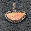 Handmade Vintage Red Rhodochrosite Pendant, Cord-wrapped Gemstone Jewelry, Unique Rustic Stone Necklace - Image 7