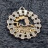 Vintage Silver Tone Train Pendant with Track and Rhinestone Details - Unique Collectible Jewelry Gift for Train Enthusiasts - Image 2