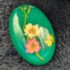 Vintage Lucite Floral Brooch | Retro Green Oval Pin with Encased Dried Flowers – Nature’s Beauty Preserved! - Image 7
