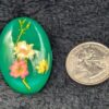 Vintage Lucite Floral Brooch | Retro Green Oval Pin with Encased Dried Flowers – Nature’s Beauty Preserved! - Image 6