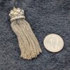 Vintage Silver Tone Tassel Pendant with Rhinestones - Retro Jewelry, Statement Necklace, Boho Chic Accessory, Unique Gift for Her - Image 2