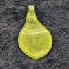 Vintage Hand Blown Glass Pendant Necklace | Green Glass Teardrop Necklace | Artisan Glass Collectors Jewelry  | Unique Artisan Jewelry Gift - Image 7