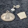 Lot of 3 Vintage Las Vegas Charms and Keyring — Dice, Blackjack, El Cortez Casino Collectibles - Image 2