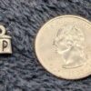 Vintage Silver Tone Salt & Pepper Shaker Charm Pendant, Retro Collectible Accessory - Image 3