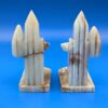 Vintage Mexican Hand-Carved Onyx Siesta Bookends | Unique Marble Decor | Mid-Century Modern | Collectible Art Pieces | Rustic Home Office - Image 3