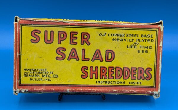Vintage 1940s Super Salad Shredders - Copper Steel Base - Lifetime Use - Remark Mfg Co Butler IN