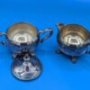 Vintage Silver Plated Cream and Sugar Set Antique Elegant Tableware Décor Collectible Tea Set - Image 2
