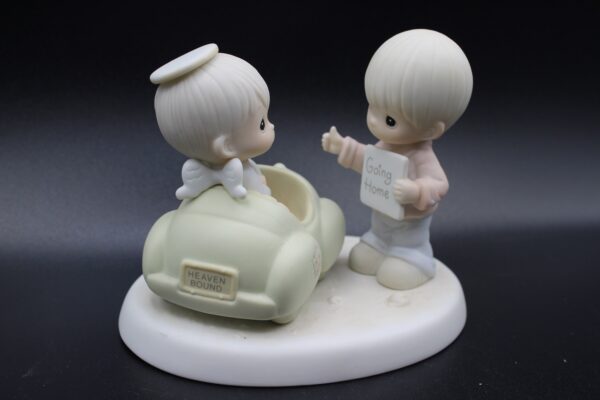 Vintage 1991 Precious Moments "Going Home" Figurine - Collectible Porcelain Statue - Heaven Bound Car - Gift Idea
