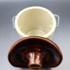 Vintage Stoneware Butter Cheese Crock Rustic Kitchen Decor with Sombrero Lid and Wire Handle - Image 4