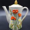 RARE Vintage Lefton Ceramic Tea Set Orange Poppies Wheat Design - Collectible Teapot, Creamer, Sugar Bowl - Boho Kitchen Decor - Image 5